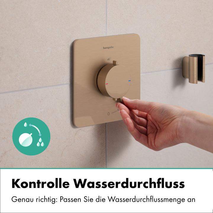 Actual product image hansgrohe Thermostatic Shower and Bathtub Mixer with Safety Stop and Water-Saving Control