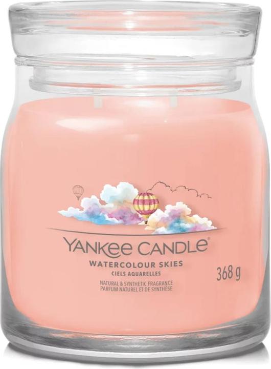 Actual product image Yankee Candle Duftkerze Watercolour Skies Signature Medium Jar