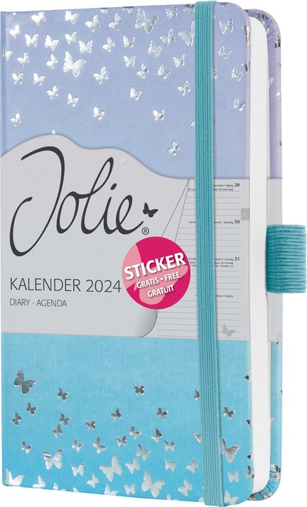Image du produit Jolie Agenda de poche motif (9,5 x 15 cm, Allemand, Français, Italien, Anglais)