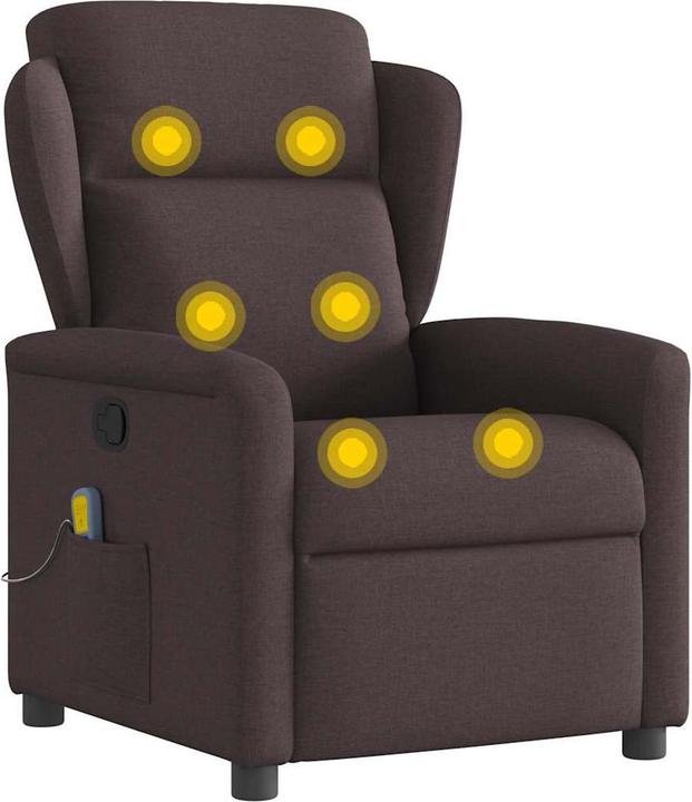 Produktbild VidaXL Massagesessel Dunkelbraun Stoff
