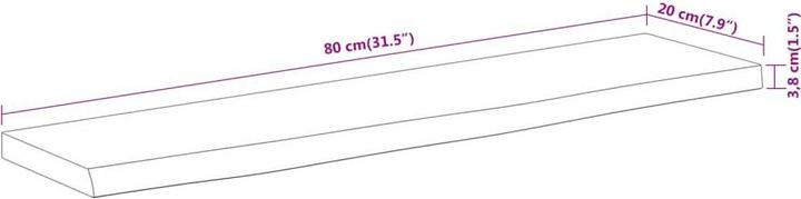 Image du produit vidaXL Étagère murale (80 x 20 x 4 cm)
