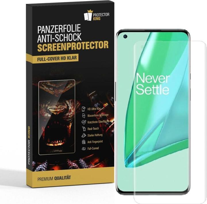 Actual product image Protectorking 4x Panzerfolie Anti-Shock HD Klar (4 Piece, OnePlus 9)