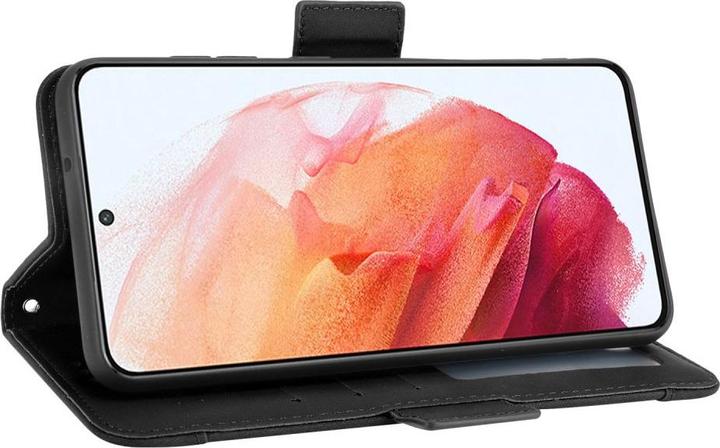 Produktbild Cover-Discount Galaxy S21 FE - Etui mit vielen Kartenfächer schwarz (Samsung Galaxy S21 FE)