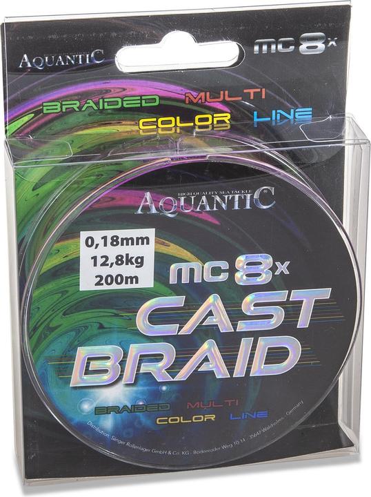 Produktbild Aquantic MC-8 Cast Braid 0,18mm 200m (0.10 mm)