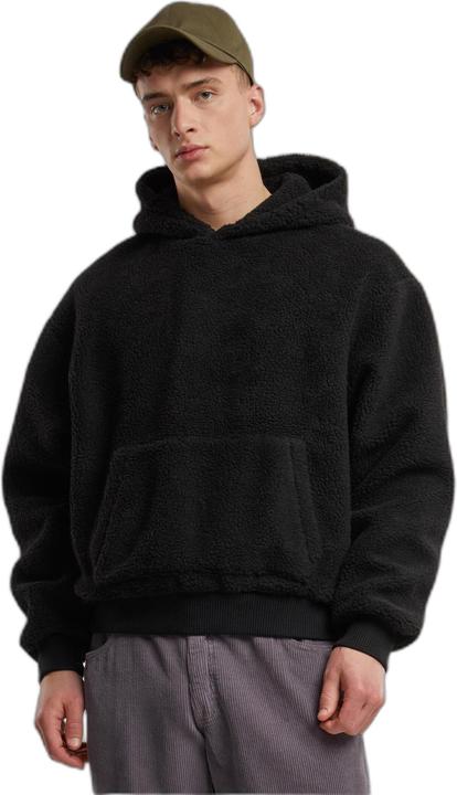 Produktbild Urban Classics - Oversized Teddy Hoodie/trui - XL - Zwart (XL)