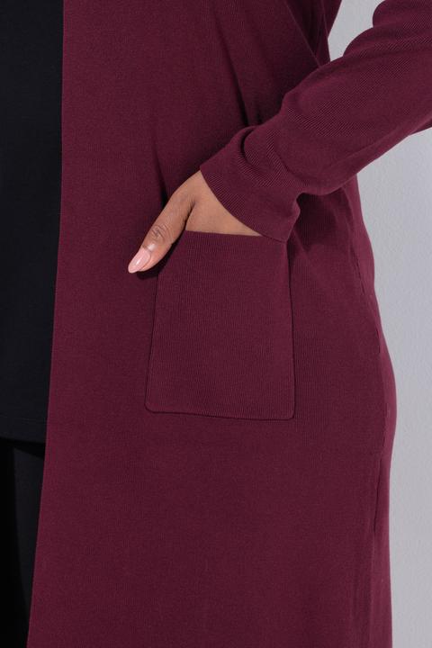 Produktbild Ulla Popken Strickjacke, lange, offene Form, weicher Feinstrick (50, 52)