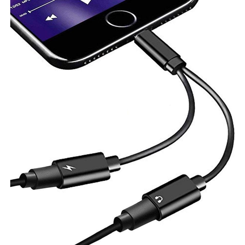 Thumbnail - PowerGuard Lightning Adapter Audio Headphone and Charge iPhone Splitter Kabel (Lightning, Lightning), Mobilgerät Adapter...