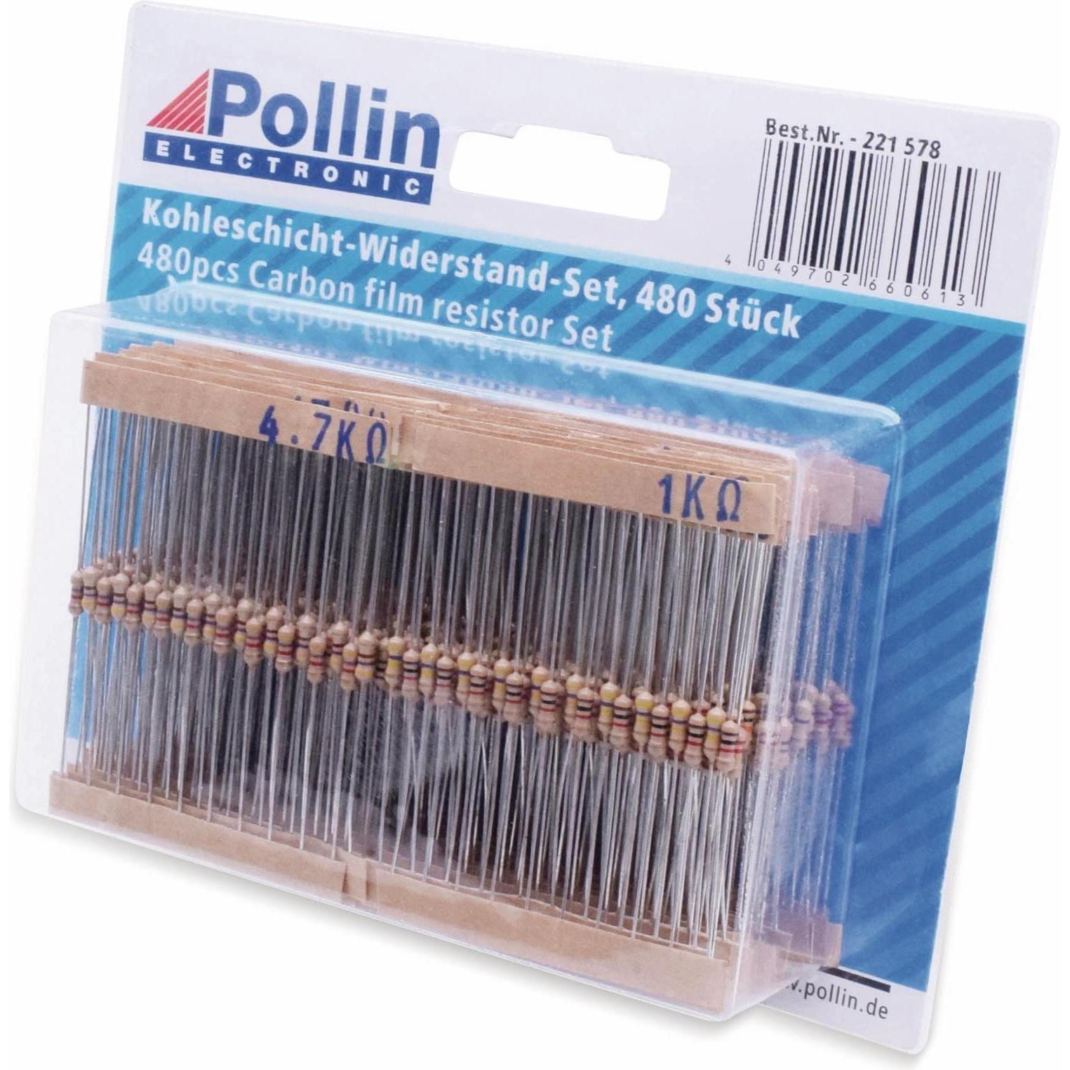 Pollini Widerstands Sortiment 480 Stk. E3, 0,25 W, Widerstand