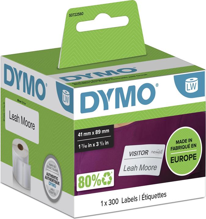 Produktbild Dymo S0722560 Blanko Namensschilder (4.10 cm)