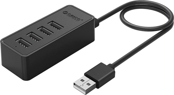 Produktbild Orico Converter Hub W5P-U2-030 4x USB-A 2.0 30cm - black (USB-A, Micro USB, 4 Ports)