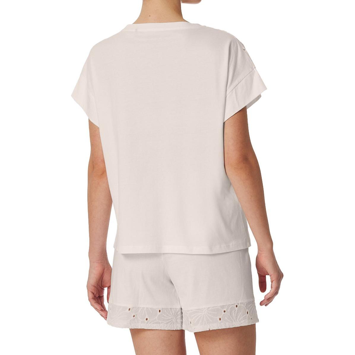 Thumbnail - Schiesser, Damen, Pyjama, Shorty Casual Nightwear, Weiss, (38, M)