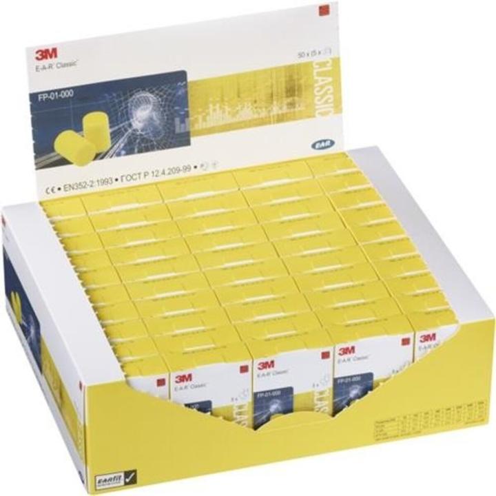 Image du produit 3M Bouchons d'oreilles E-A-R CLASSIC SNR 28 dB 250 PA/Krt.5 PA/Pk. (500 x)