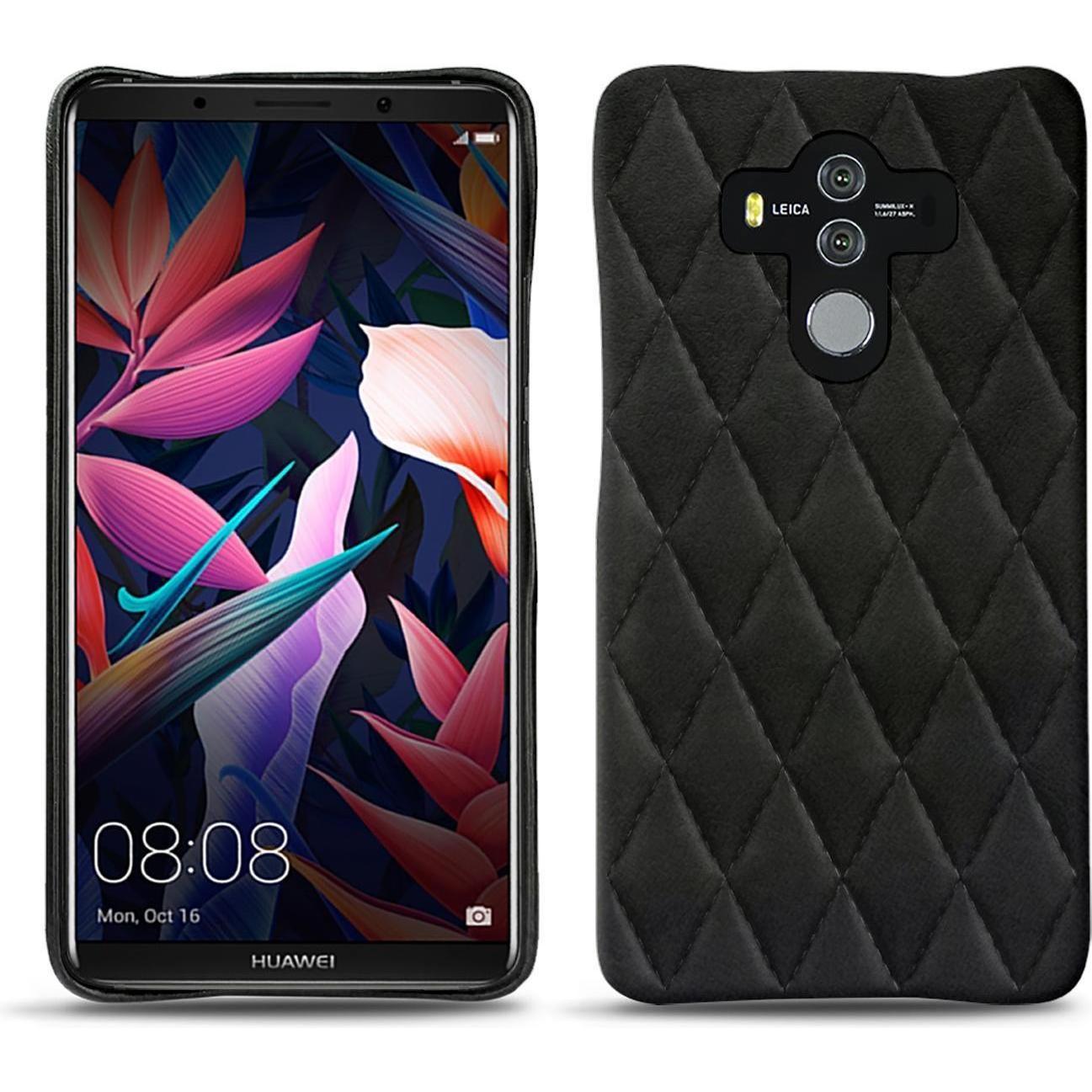 Noreve Lederschutzhülle (Huawei Mate 10 Pro), Smartphone Hülle, Schwarz
