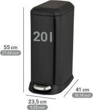 Image du produit Wenko Poubelle à pédale Design Easy-Close (20 l)