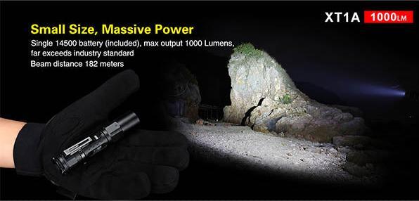 Actual product image Klarus XT1A, 1'000 Lumen (10.77 cm, 1000 lm)