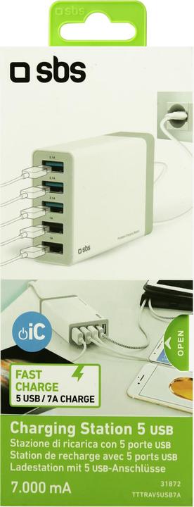 Produktbild SBS Aufladestation 7000 mA mit 5 USB-Anschlüssen