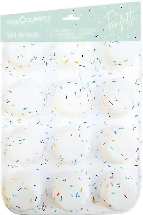 Produktbild ScrapCooking Silikonform 12 Muffins - Funfetti