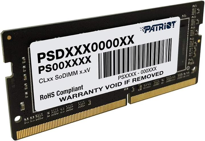 Actual product image Patriot Signature PSD416G240081S Memory Module GB DDR4 (1 x 16GB, 2400 MHz, DDR4-RAM, SO-DIMM)