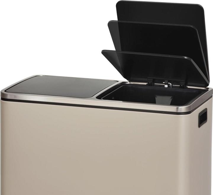 Actual product image Svita TM2X24 Treteimer mit Mülltrennsystem und Softclose (2 Fächer á 24 L) (48 l)