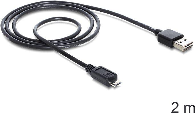 Actual product image Delock EASY USB 2.0 cable A to Micro USB (2 m, USB 2.0)