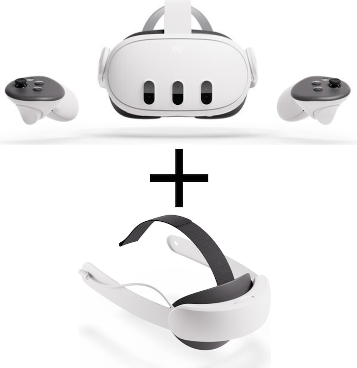 Meta Quest 3 (512 GB) + Quest 3 / 3S Elite Strap con batteria (512 GB)