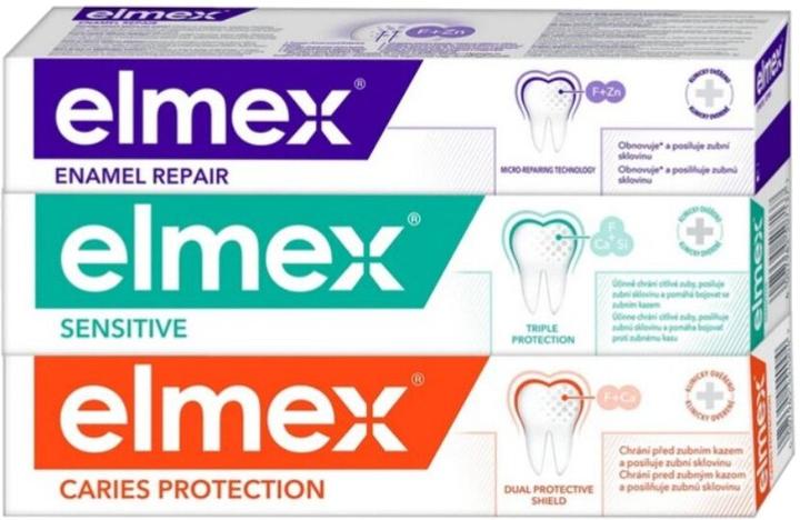 Image du produit Elmex Mix Trio Toothpaste Set - 3 X 75 Ml (75 ml)