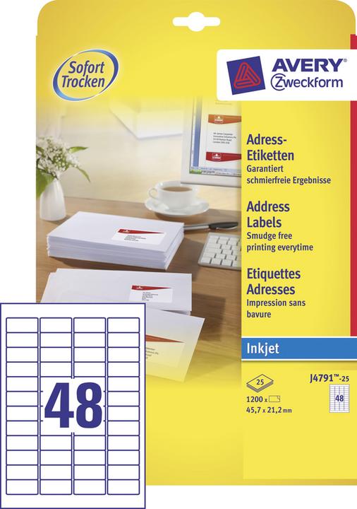 Actual product image Avery Address labels