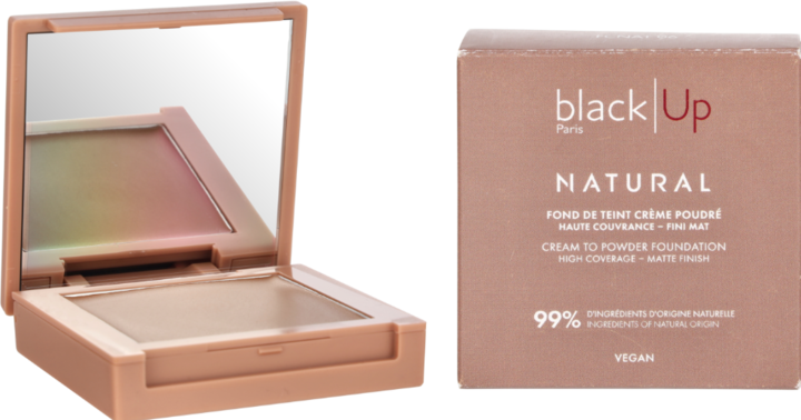 Black Up Full Cover Cream Powder Foundation