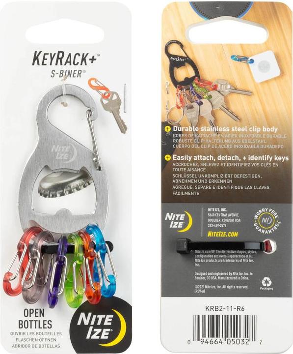 Actual product image Nite Ize KeyRack+™ S-Biner®
