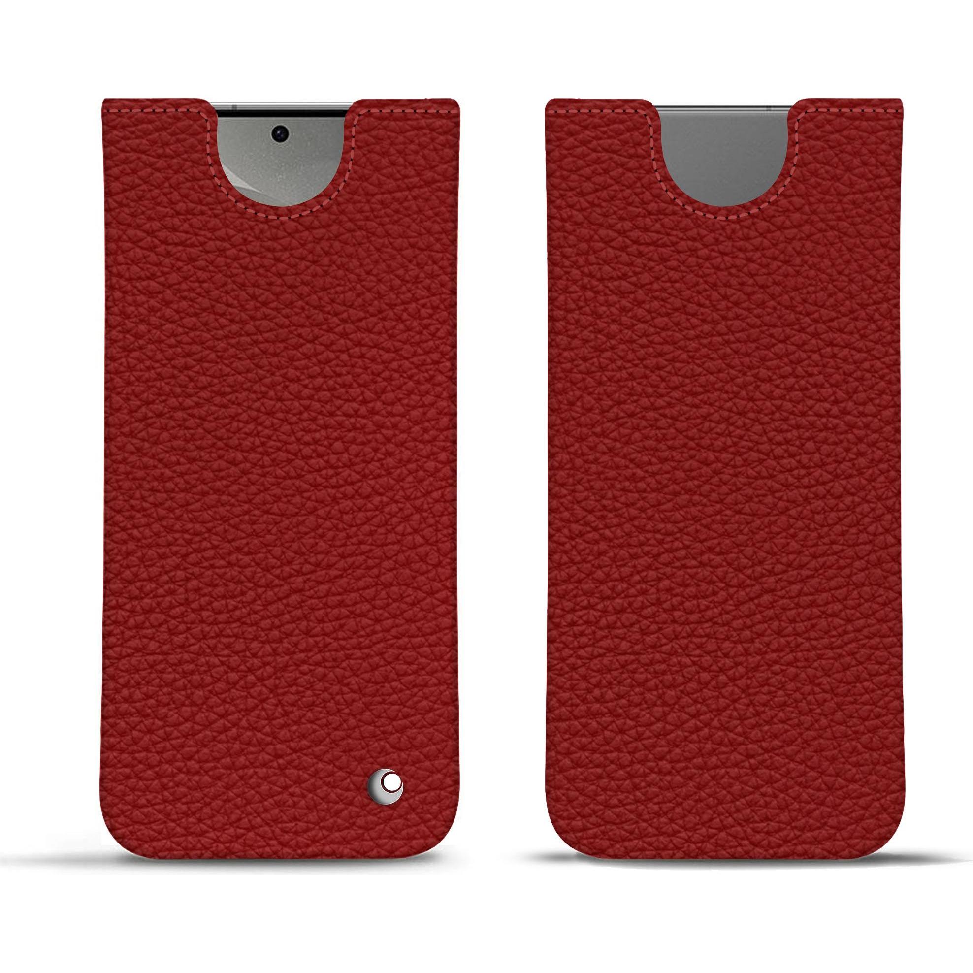 Noreve Lederschutzhülle (Samsung Galaxy S24), Smartphone Hülle, Rot