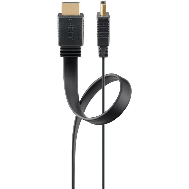 Thumbnail - Goobay High-Speed-HDMI-Flachkabel mit Ethernet (1 m, HDMI), Video Kabel