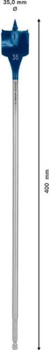 Produktbild Bosch Professional Zubehör EXPERT Self Cut Speed Flachfräsbohrer, 35 x 400 mm (35 mm)