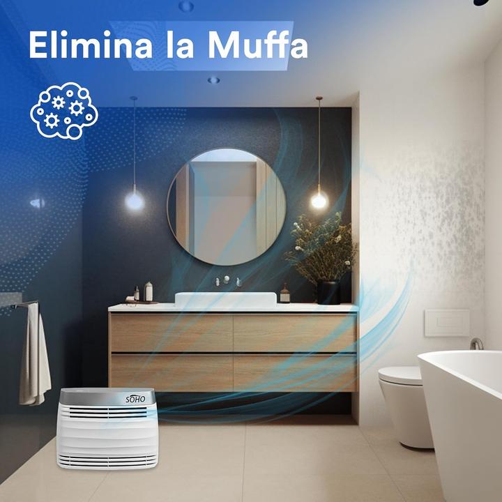 Produktbild Luftreiniger mit Hydroxyl-Technologie, eliminiert Viren, Bakterien, Gerüche und Allergene (60 m²)