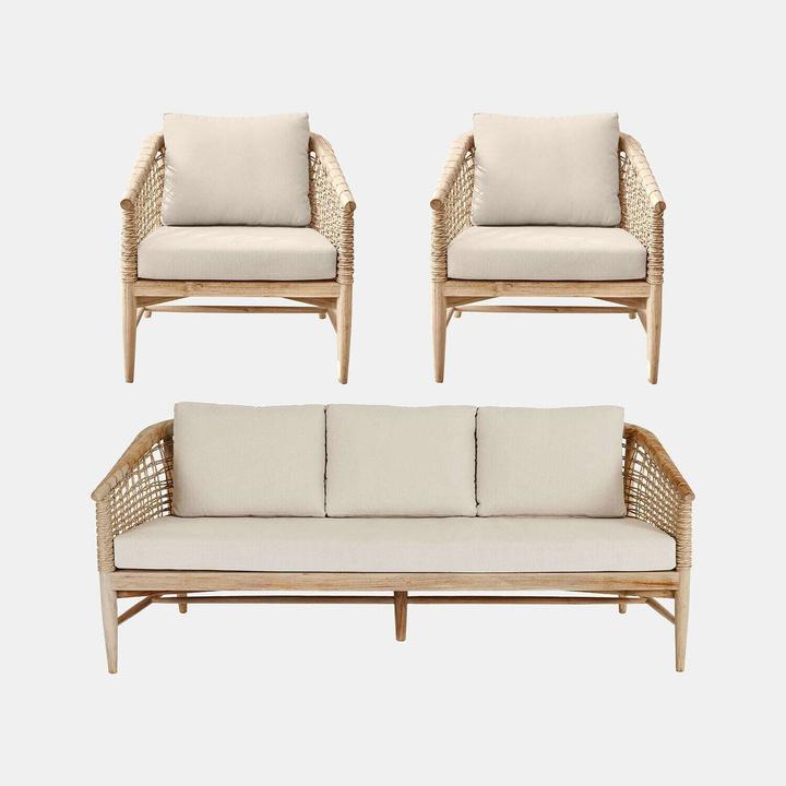 Immagine prodotto Loberon Sitzgruppe Roselva braun/creme