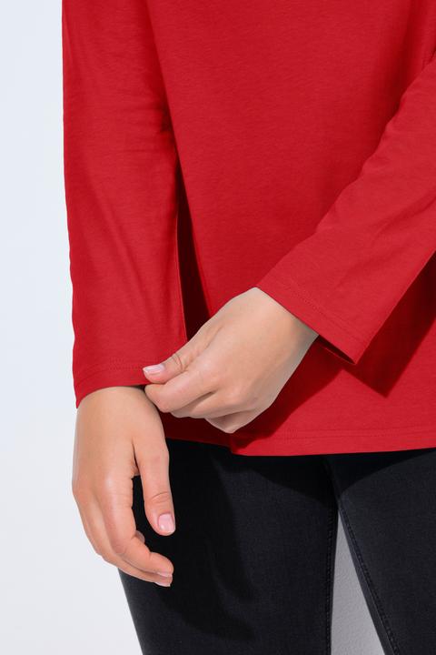 Produktbild Ulla Popken Shirt, Slim, V-Ausschnitt, Langarm (46, 48)