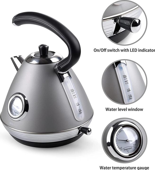 Produktbild StilGut Wasserkocher Retro 1,7 Liter