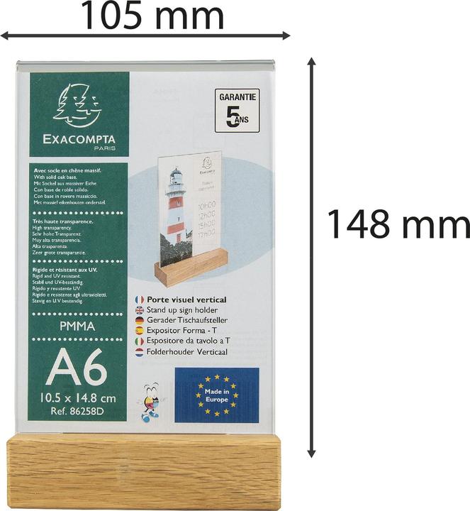Produktbild Exacompta Tischaufsteller (A6)