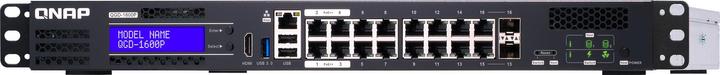 Produktbild QNAP QGD-1600P-4G, 16-Port PoE-Edge-Switch (16 Ports)