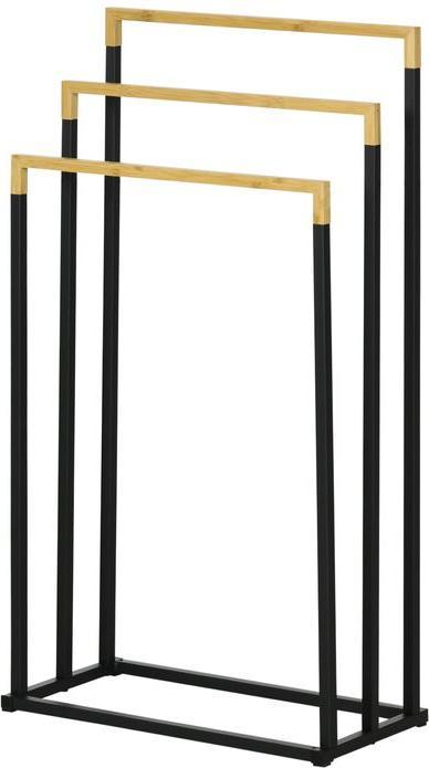 Actual product image Swisshandel24 Freestanding towel rail, towel rack with 3 towel rails Bath towel rail Bathroom accessories S