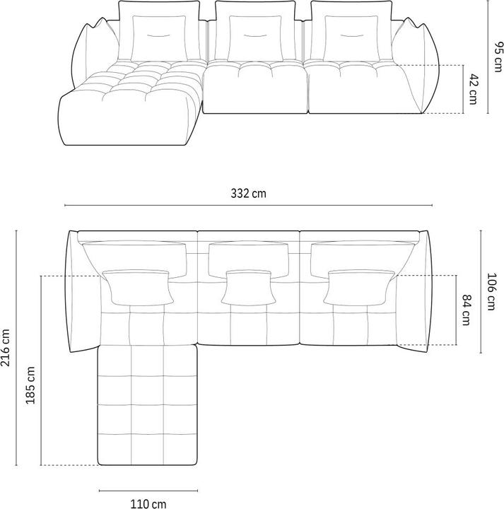 Immagine prodotto Micadoni Bloom (Divano modulare, 2 posti)