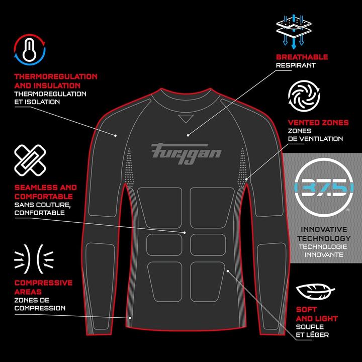 Actual product image Furygan Active Long Sleeves Thermo 37.5 (S)
