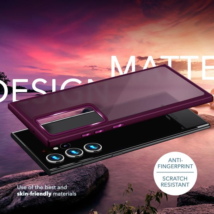 Immagine prodotto Nalia Cover ibrida semitrasparente con 2x vetro di protezione del display e 2x vetro della fotocamera (Samsung Galaxy S23 Ultra)