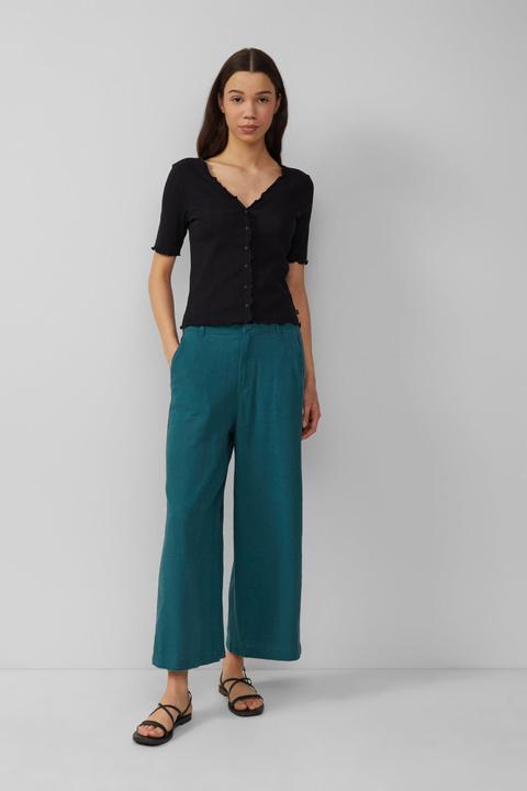 Actual product image S.Oliver Hose Culotte aus Leinenmix (32)