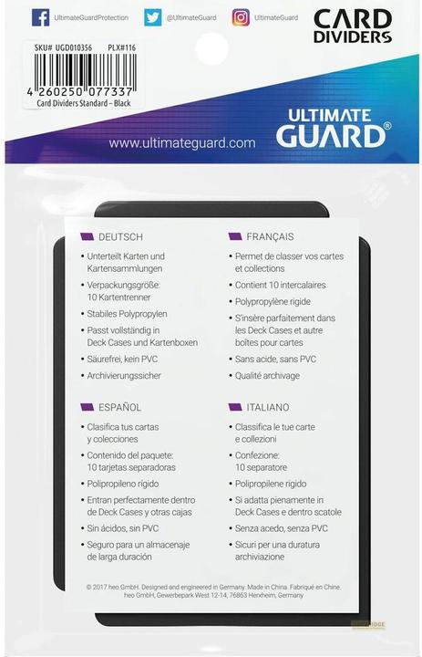 Produktbild Ultimate Guard Kartentrenner Standardgrösse