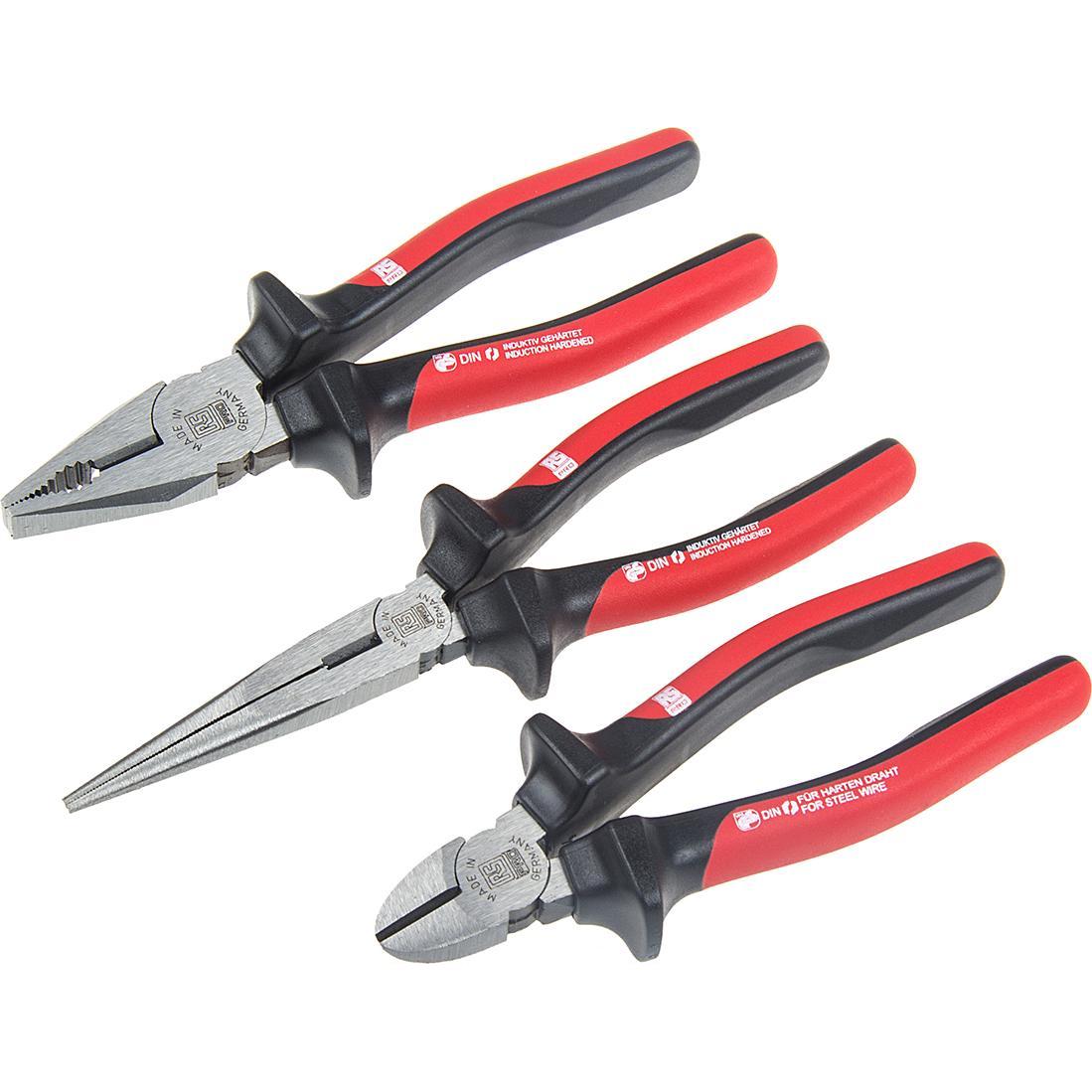 RS PRO, Pinza, Pliers box Basic, 3 pieces (260 mm)