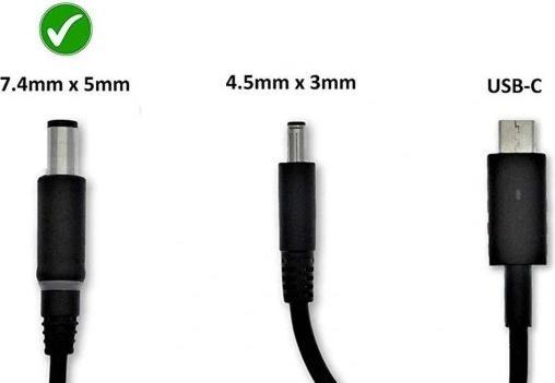 Produktbild Dell barrel GaN SFF AC Adapter with Power Cord - Europe (240 W)