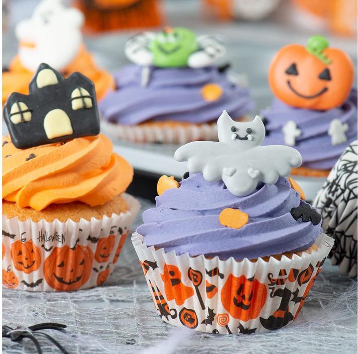 Image du produit Decora Mini moule à muffins Halloween ø 5 cm, Blanc, 36 pièces (5 cm)