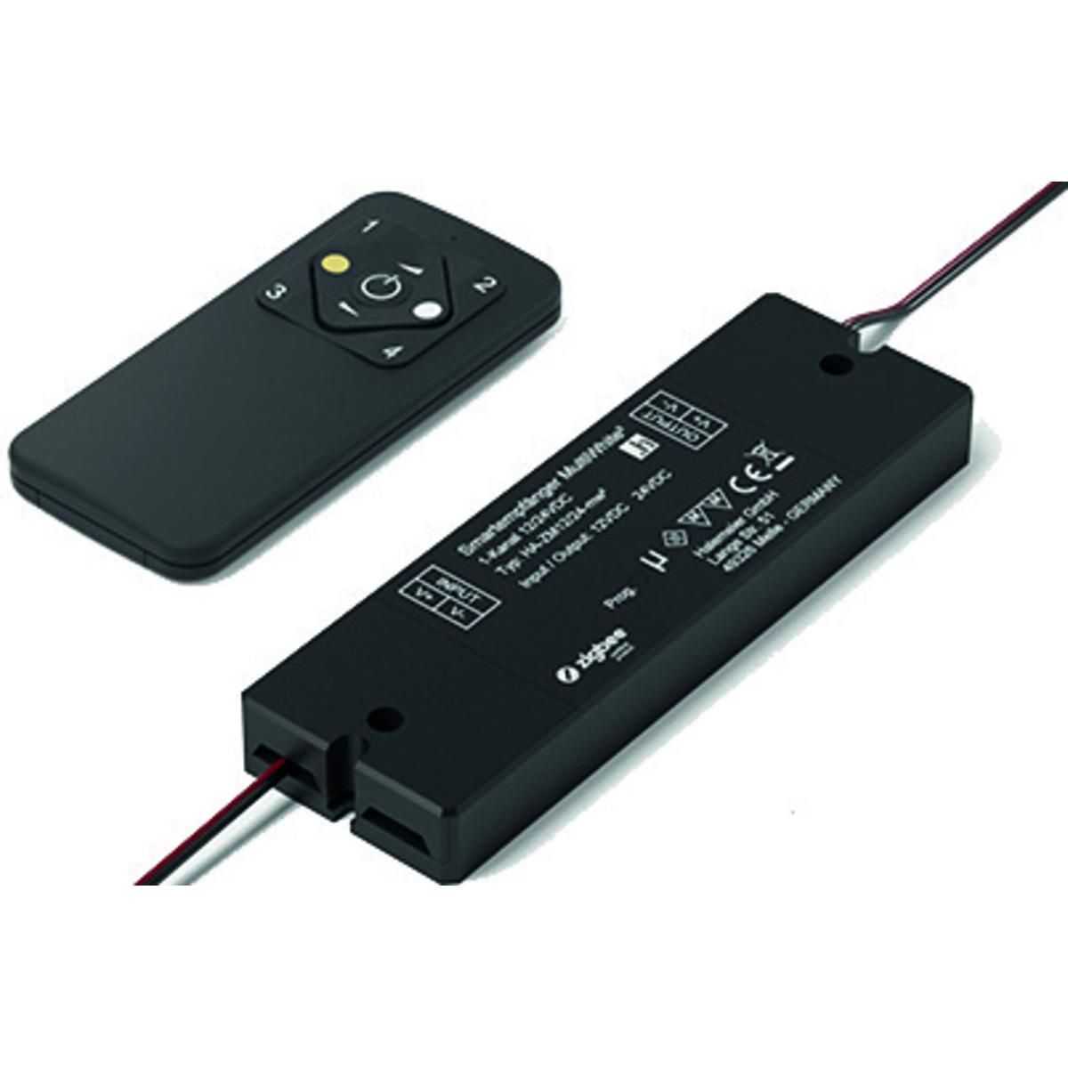 Thumbnail - Halemeier, Lichtschalter + Storenschalter, 1-Kanal Funk-Schalter/Dimmer S-Mitter Basic Smart Set 12 V /