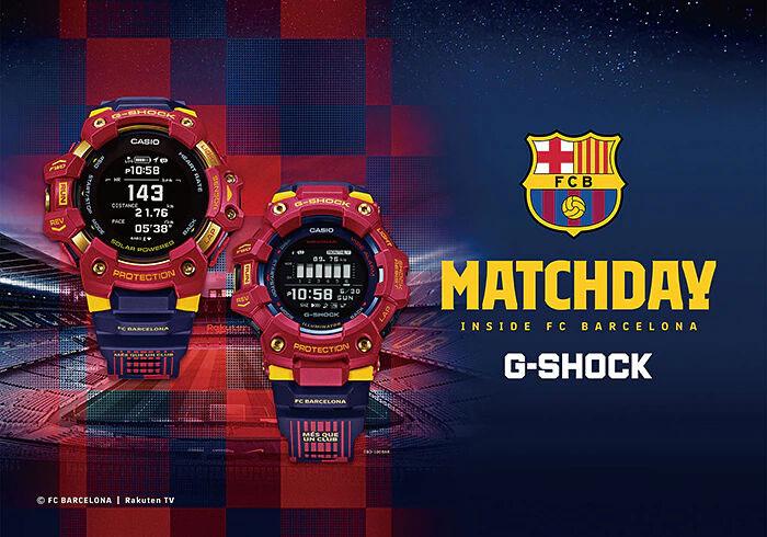 Produktbild G-Shock Herrenuhr Casio G-SQUAD - FC BARCELONA MATCHDAY (Ø 55 mm)