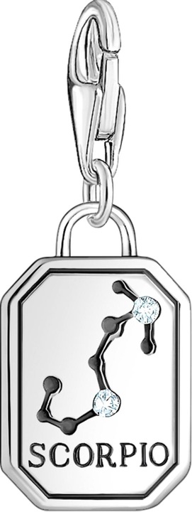 Produktbild Thomas Sabo Charm-Anhänger Sternzeichen Skorpion mit Steinen Silber (925er Silber)